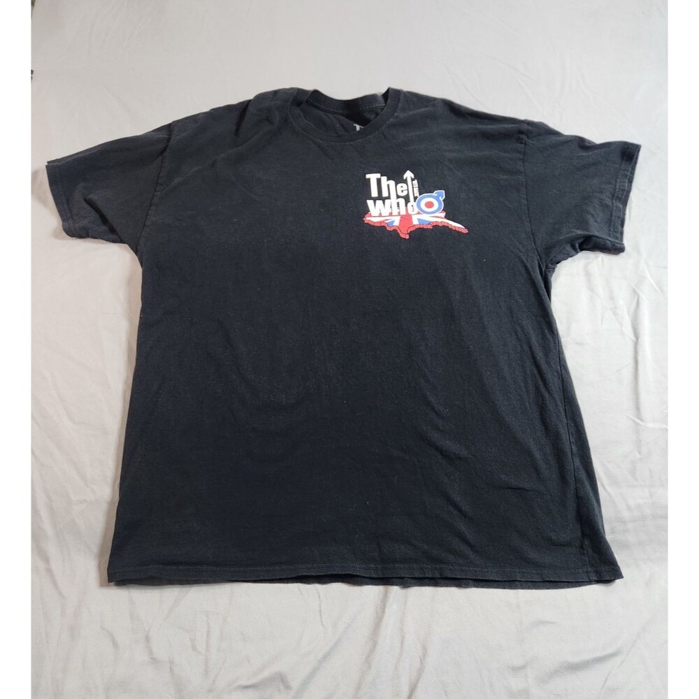 The Who 2022 North American Tour Band T-Shirt XXL Black Graphic Tee